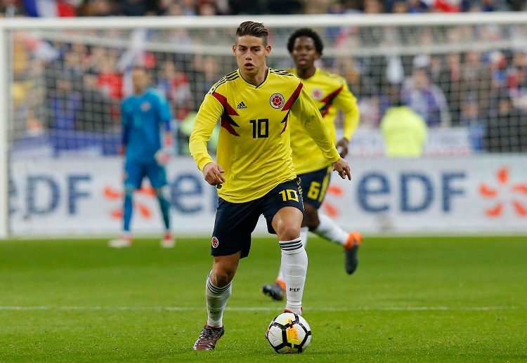 James Rodriguez aim to give Colombia their first World Cup 2018 win when they face Poland