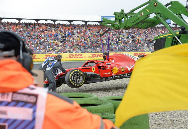 Sebastian Vettel is at “peace with himself” after his mistake at the German Grand Prix cost Ferrari a Formula 1 win