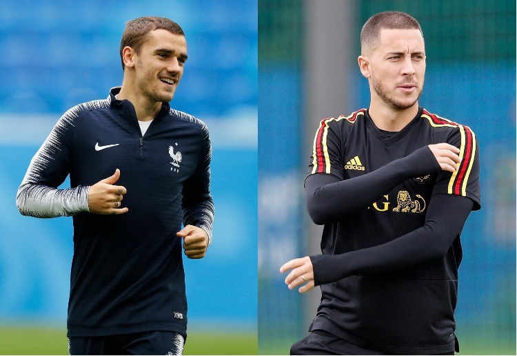 Eden Hazard vs Antoine Griezmann ai sẽ tỏa sáng tại trận đấu bán kết giữa Pháp vs Bỉ