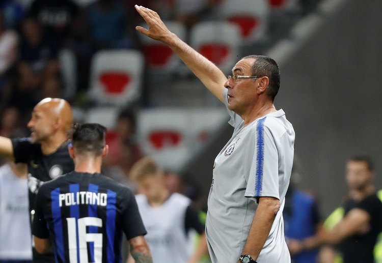 Sarri made his team played in fast tempo during the first part of Chelsea vs Inter Milan match