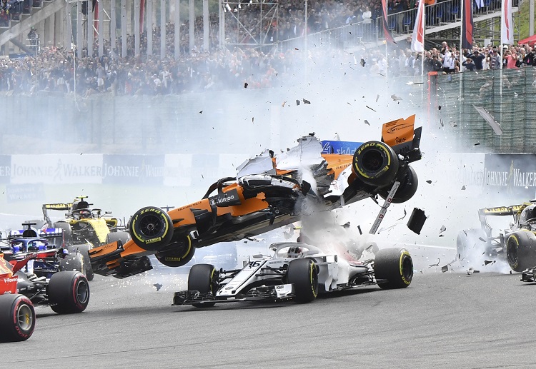 Belgian Grand Prix 2018: Race halted after an opening lap crash