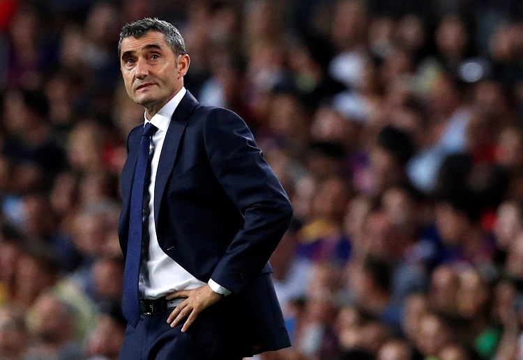 Barcelona boss Ernesto Valvere isn't amused with how the team fare in the last four games in La Liga