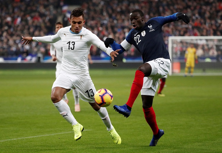 France and Uruguay during the international friendly in Paris