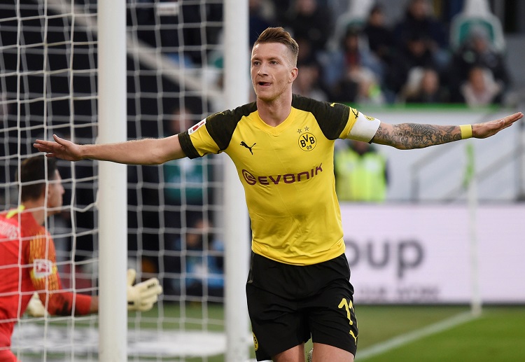 Marco Reus got his  sixth goal of the Bundesliga season with his fine header against VfL Wolfsburg