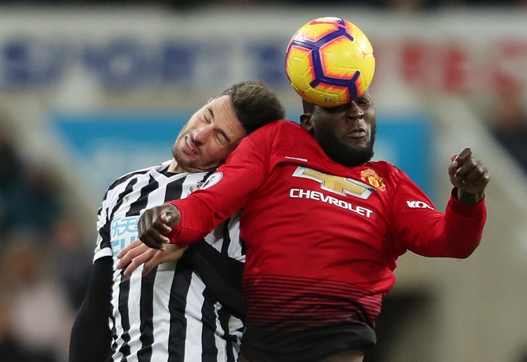 Romelu Lukaku scored the first goal of their Premier League match against Newcastle