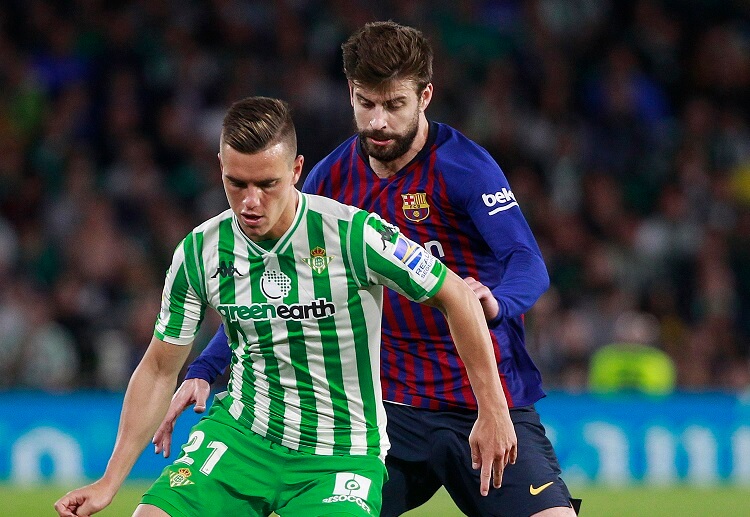 Giovani Lo Celso has spearheaded Real Betis in trying to seal a victory over La Liga leaders Barcelona