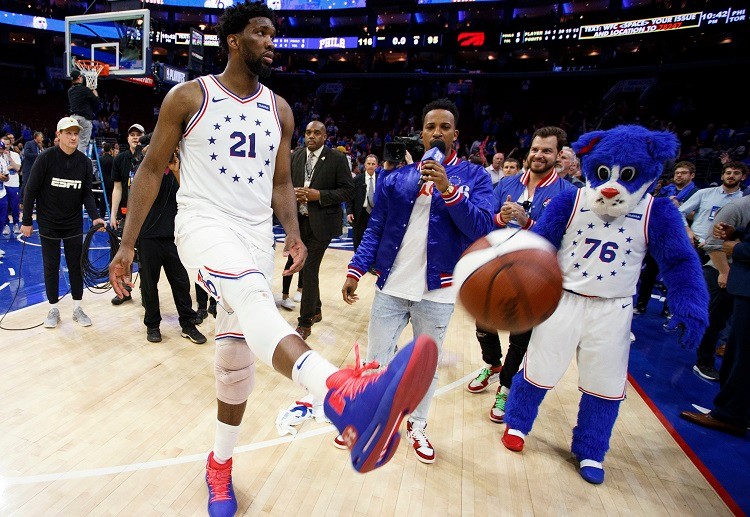 Joel Embiid scored 11 points during the Sixers NBA defeat to the Toronto Raptors in Game 4