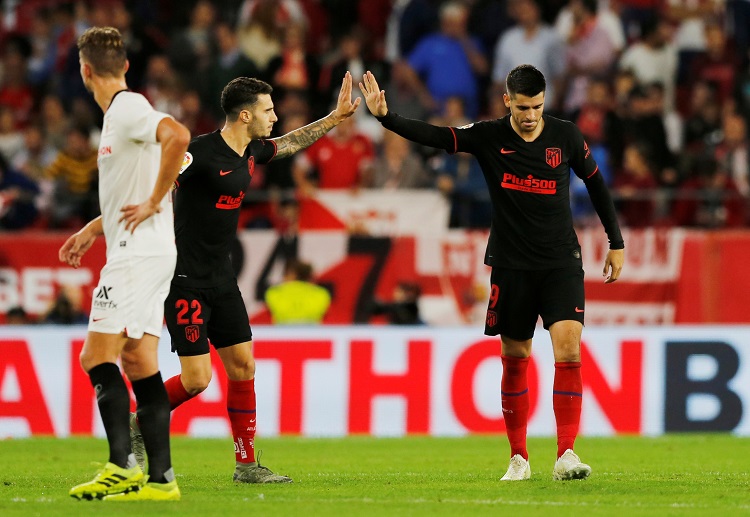 Alvaro Morata scores Atletico Madrid's only goal in their recent La Liga match