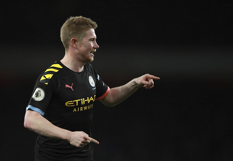 Kevin De Bruyne has scored his first ever Premier League brace