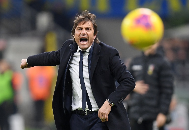 Antonio Conte is disappointed as Inter Milan lost 1-0 to Napoli in the first leg of their Coppa Italia semifinal