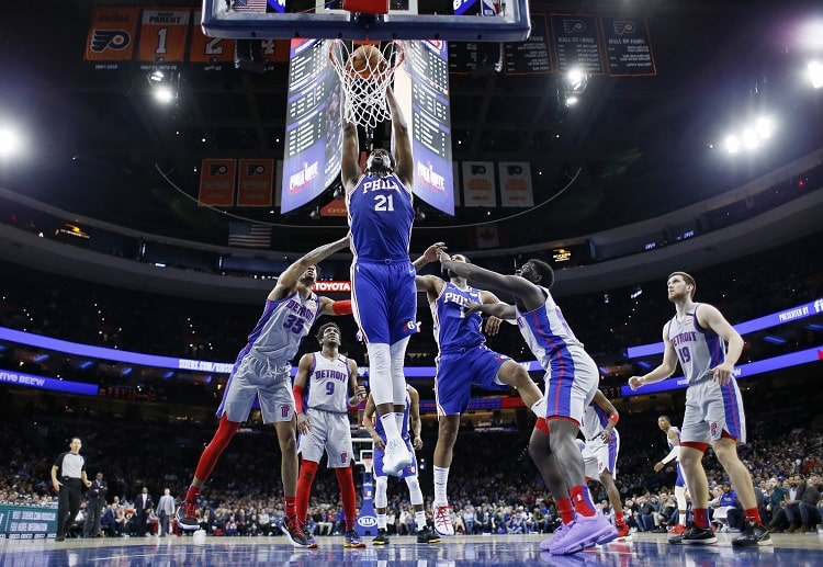 이번 시즌 마지막 NBA 경기가 될 수도 있는 경기 중 하나에서 조엘 엠비드가 활약했다