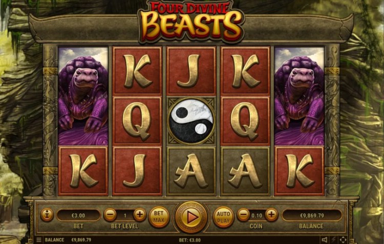 Tỷ lệ hoàn vốn của slot game Four Divine Beast lên đến 96,67%.