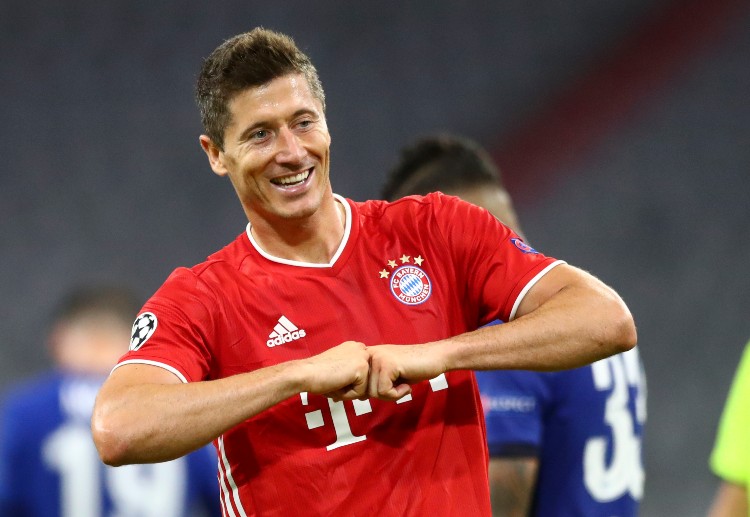 Robert Lewandowski currently has 14 goals and 4 assists in the Champions League