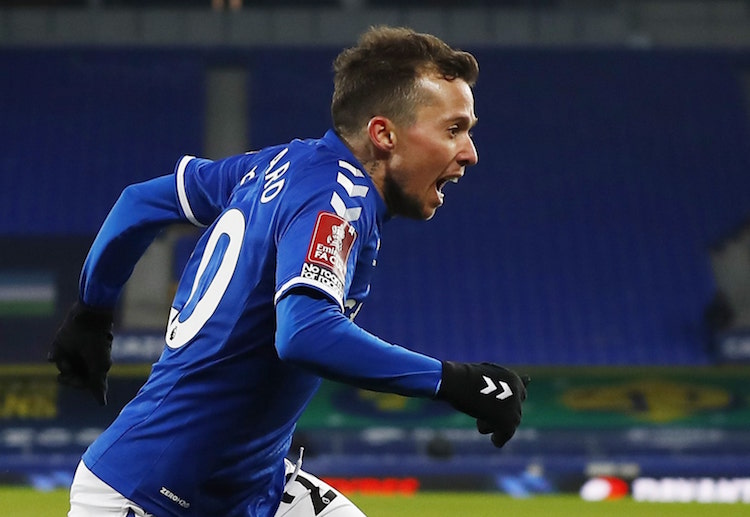 Everton celebrate with a thrilling 5-4 win over Tottenham after extra-time to reach the FA Cup quarter-finals