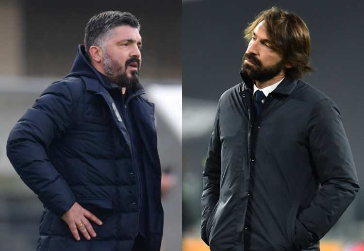 Andrea Pirlo vs Gennaro Gattuso akan berduel di Serie A dari pinggir lapangan