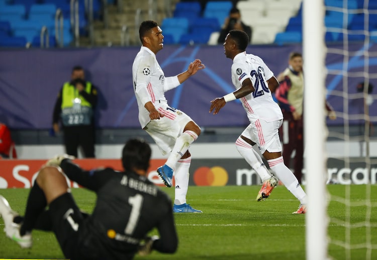 Vinícius Júnior will be looking to score again for Real Madrid in their upcoming Champions League clash against Liverpool