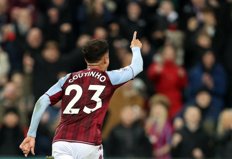 Philippe Coutinho scores an equaliser for Aston Villa in recent Premier League game against Leeds United