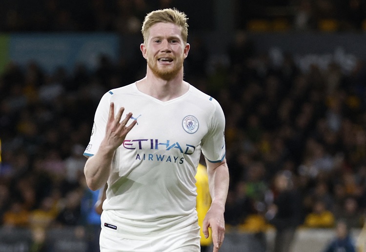 It only took Kevin De Bruyne 24 minutes to score a hat-trick vs Premier League rival Wolves