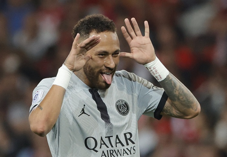 Neymar scored twice in PSG's latest Ligue 1 victory against Lille