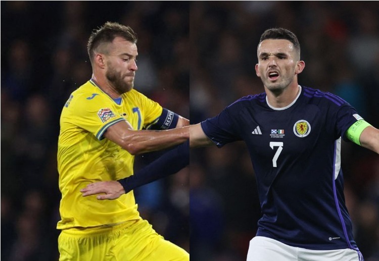 Andriy Yarmolenko and John McGinn will now prepare Ukraine and Scotland ahead of their UEFA Nations League battle