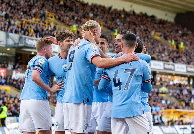 Man City fans are counting on Erling Haaland to score the first goal as they meet Man United in Premier League