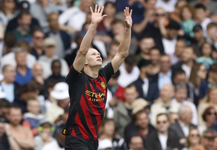 Erling Haaland scored the first goal for Manchester City in their away match against Fulham in the Premier League