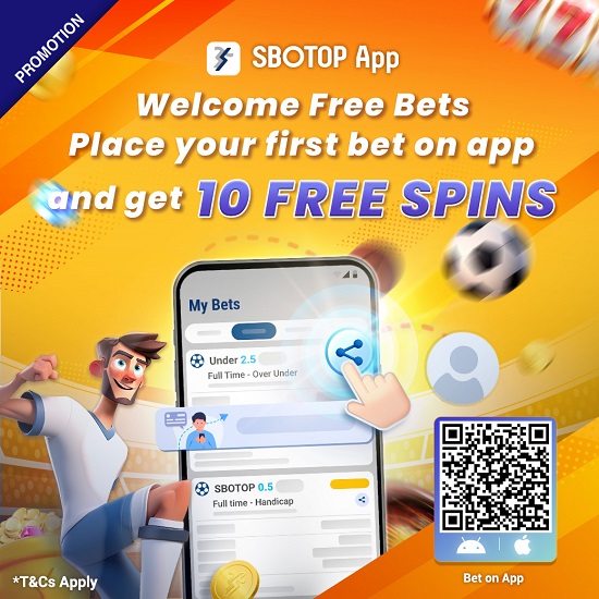 SBOTOP APP Welcome Freebet – EN