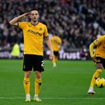 Wolves grab a goal back through Pablo Sarabia during their Premier League clash with West Ham