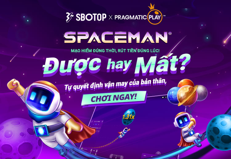 Chơi, giải trí và giành nhiều chiến thắng với trò chơi Spaceman đầy cảm giác adrenaline của SBOTOP