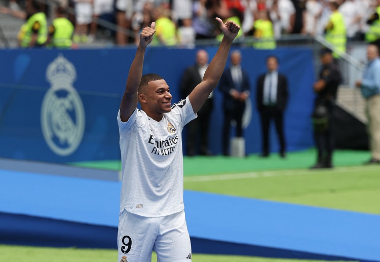 In front of more than 80,000 fans, Kylian Mbappe was unveiled as La Liga club Real Madrid's new player