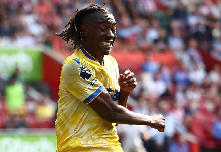 Eberechi Eze in action against Brentford in the Premier League