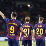 西甲联赛 一同庆祝