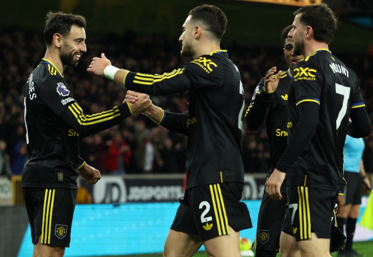 英超联赛 曼联客场4比1拿下狼队,B费双响。