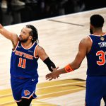 Jalen Brunson played the hero once again as the Knicks edged the Spurs to extend their NBA Finals advantage to 2-0